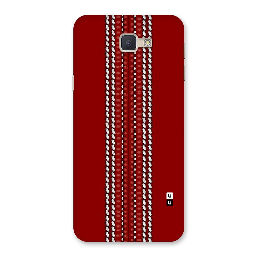 Cricket Ball Pattern Back Case for Galaxy J5 Prime
