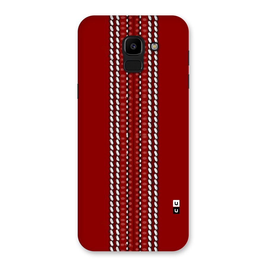 Cricket Ball Pattern Back Case for Galaxy J6