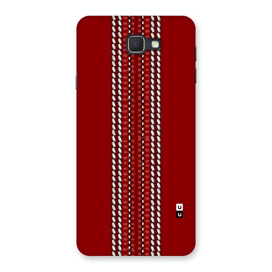 Cricket Ball Pattern Back Case for Galaxy J7 Prime