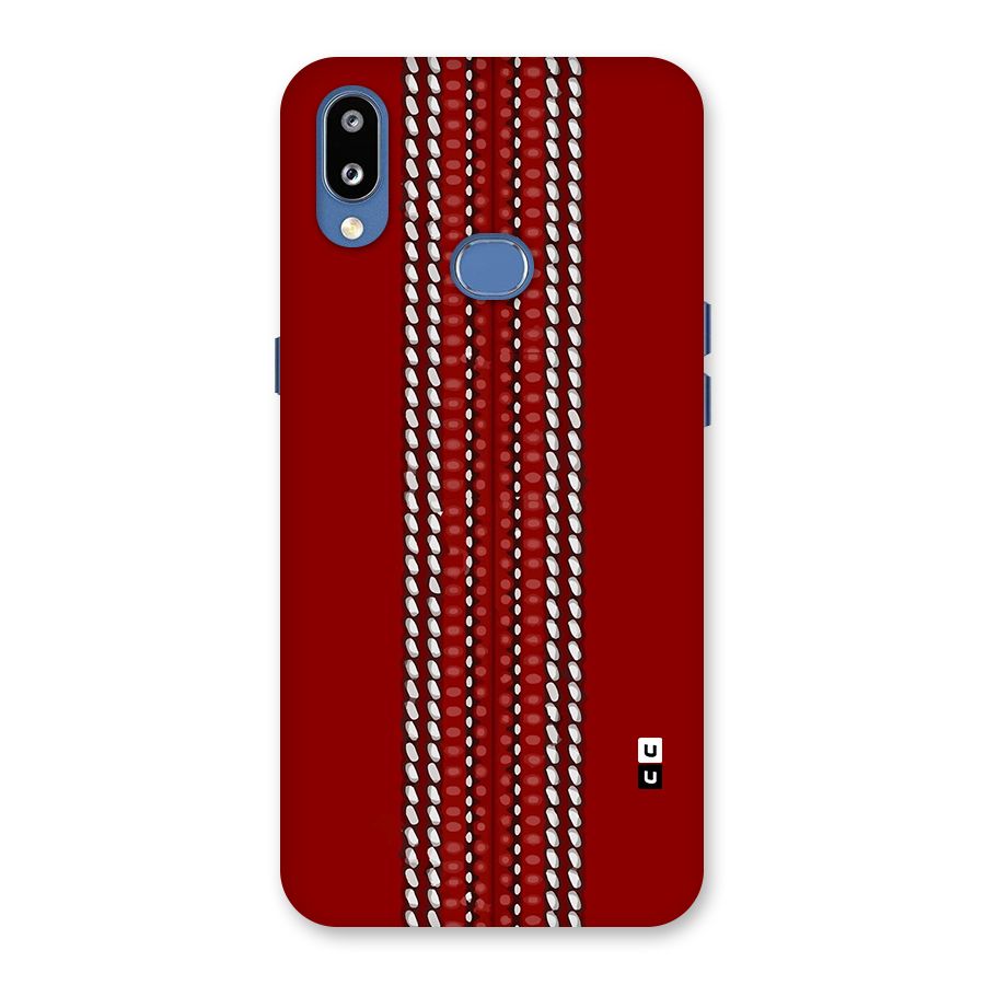 Cricket Ball Pattern Back Case for Galaxy M01s