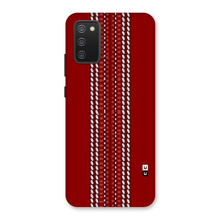 Cricket Ball Pattern Back Case for Galaxy M02s
