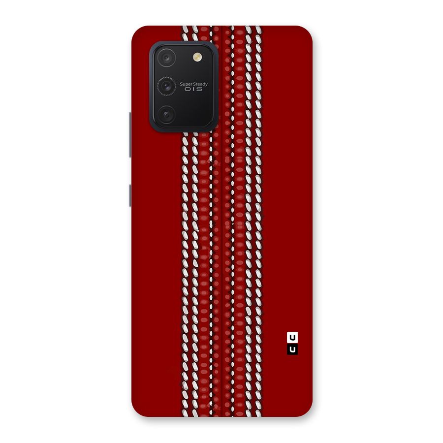 Cricket Ball Pattern Back Case for Galaxy S10 Lite