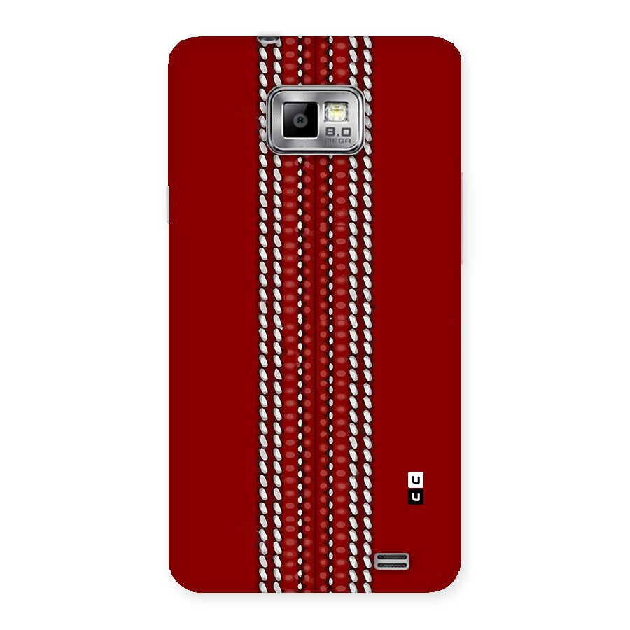 Cricket Ball Pattern Back Case for Galaxy S2