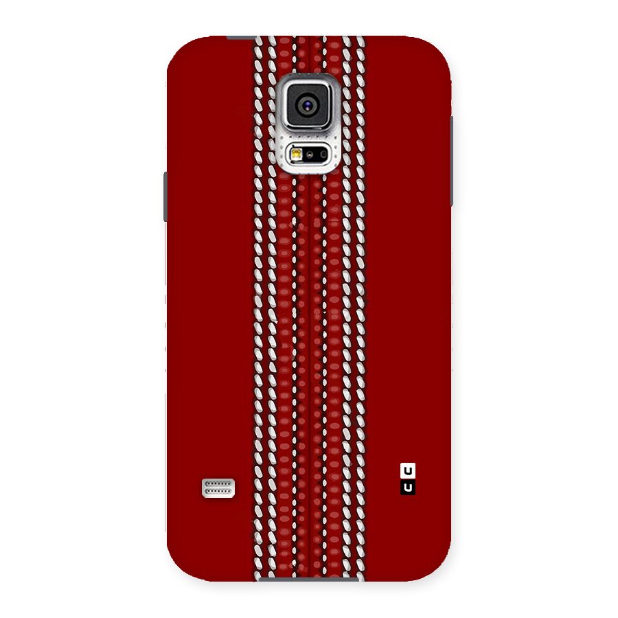 Cricket Ball Pattern Back Case for Galaxy S5