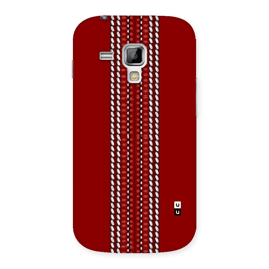 Cricket Ball Pattern Back Case for Galaxy S Duos