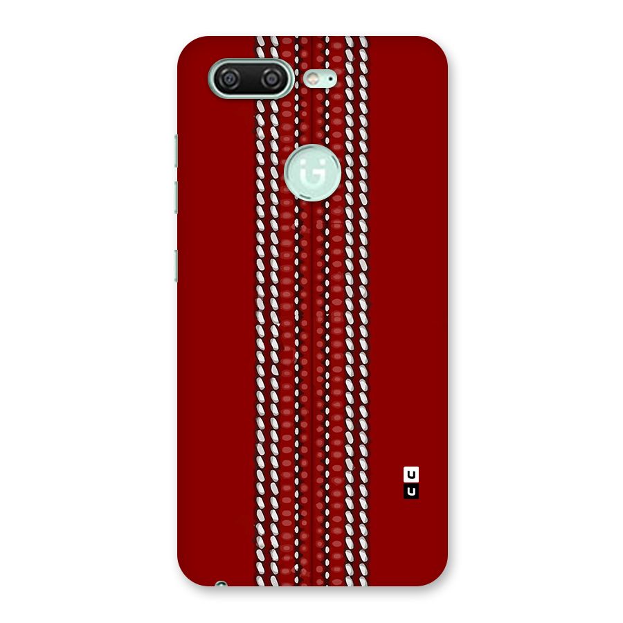 Cricket Ball Pattern Back Case for Gionee S10