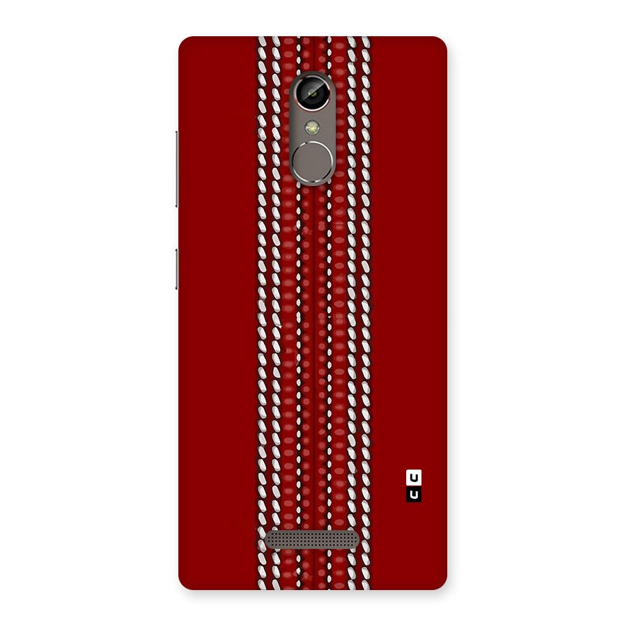 Cricket Ball Pattern Back Case for Gionee S6s