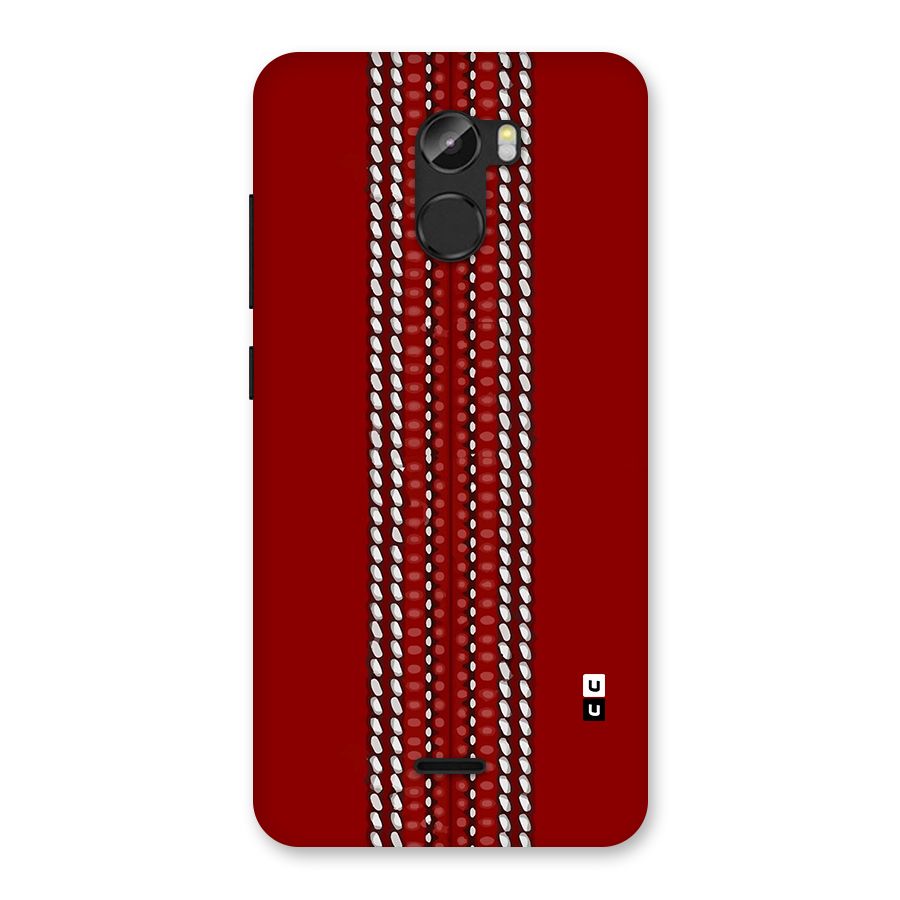 Cricket Ball Pattern Back Case for Gionee X1