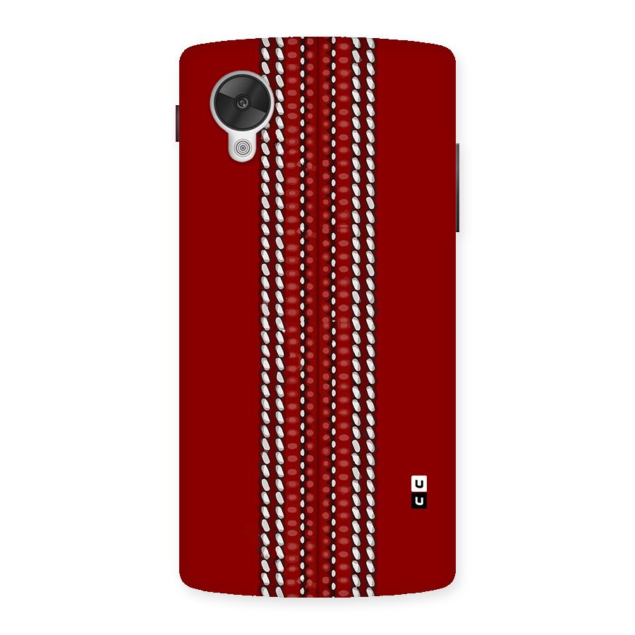 Cricket Ball Pattern Back Case for Google Nexus 5
