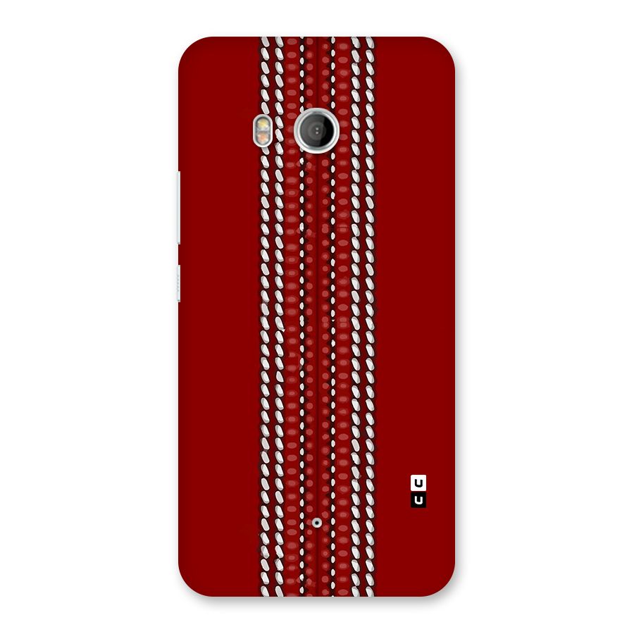 Cricket Ball Pattern Back Case for HTC U11