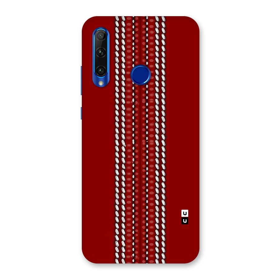 Cricket Ball Pattern Back Case for Honor 20i