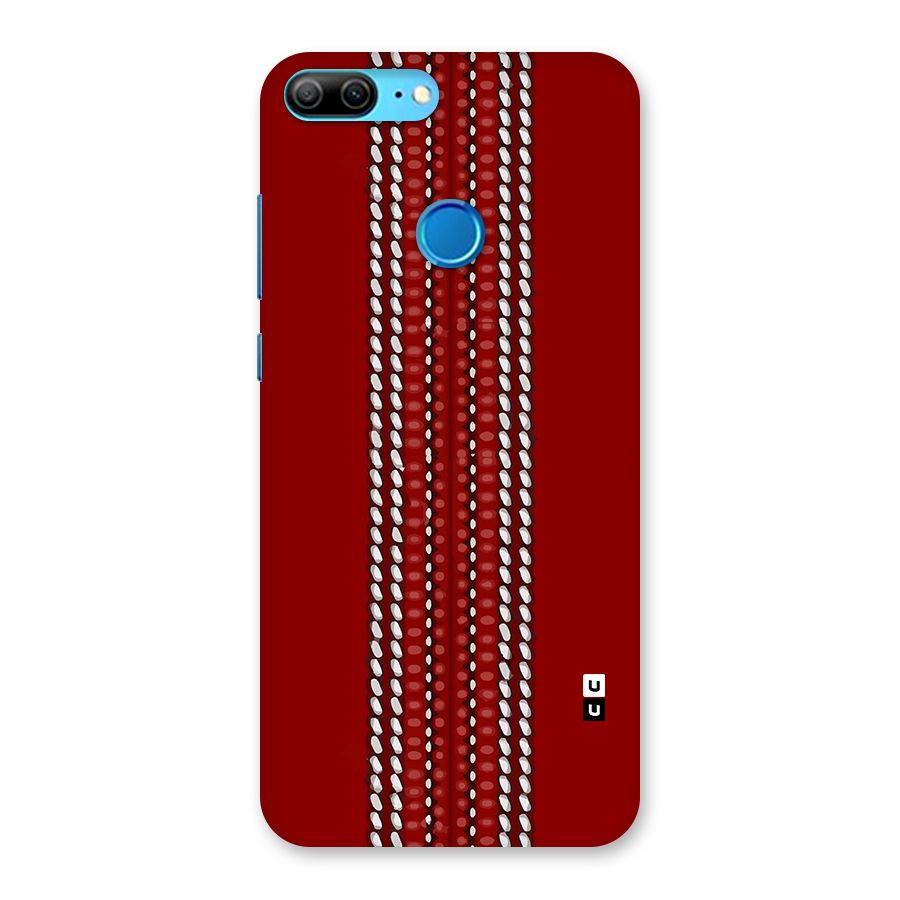 Cricket Ball Pattern Back Case for Honor 9 Lite
