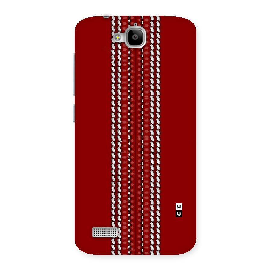 Cricket Ball Pattern Back Case for Honor Holly