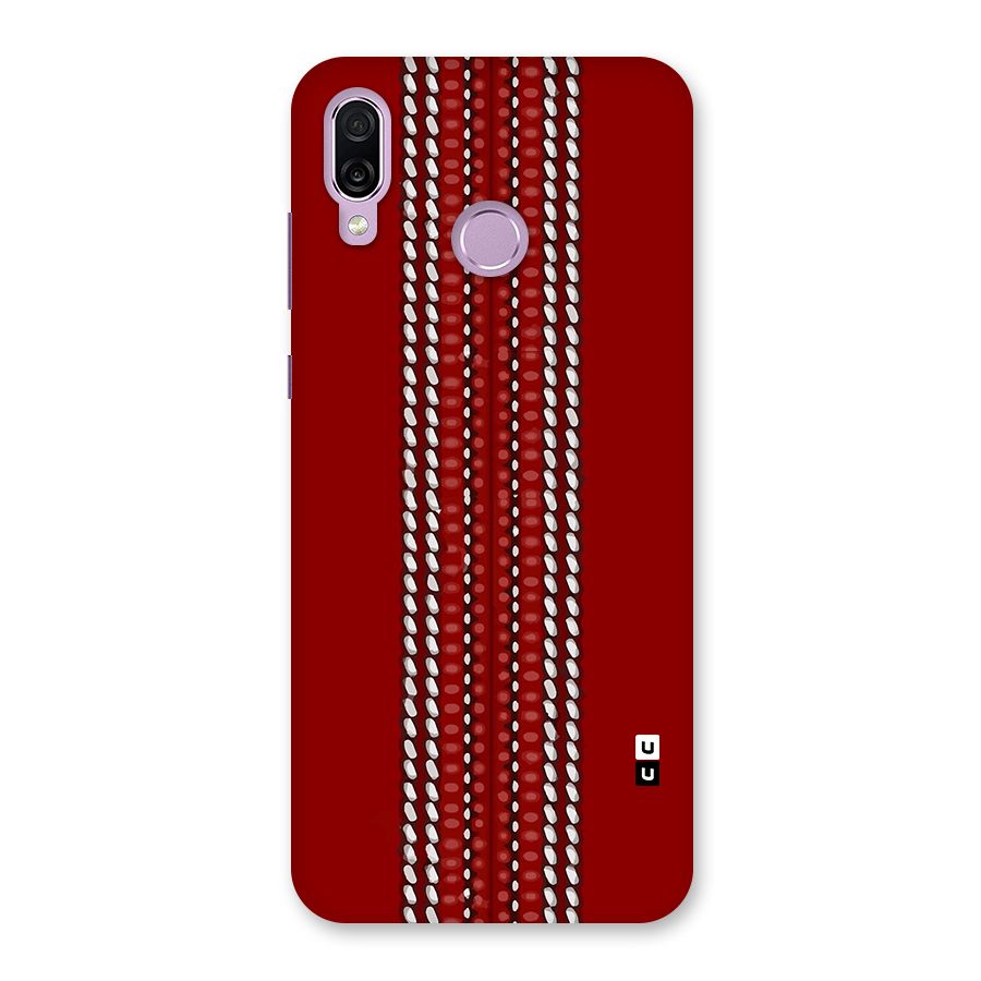 Cricket Ball Pattern Back Case for Honor Play