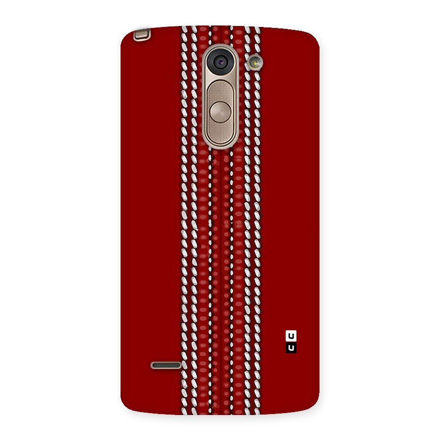 Cricket Ball Pattern Back Case for LG G3 Stylus