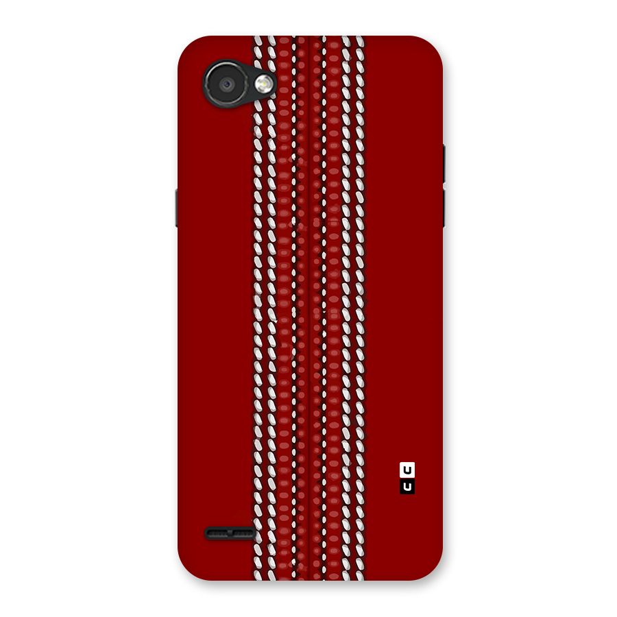 Cricket Ball Pattern Back Case for LG Q6