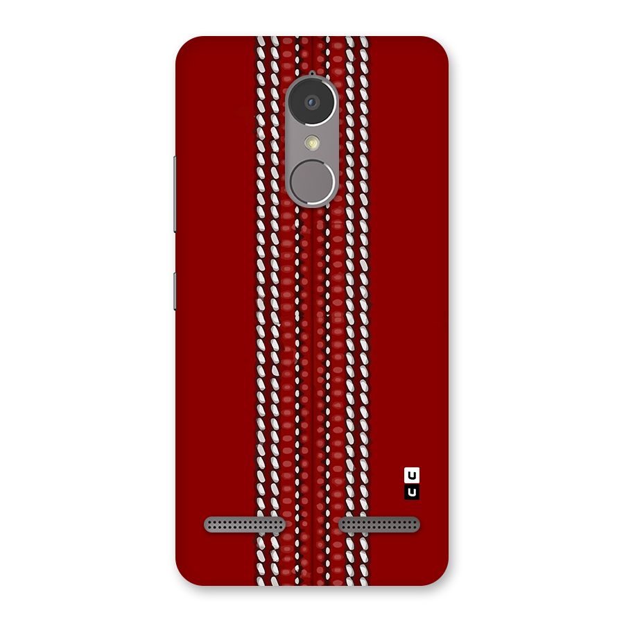 Cricket Ball Pattern Back Case for Lenovo K6 Power