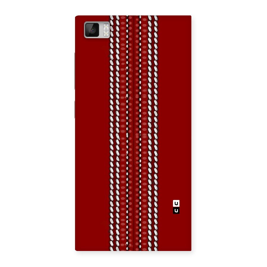 Cricket Ball Pattern Back Case for Mi3