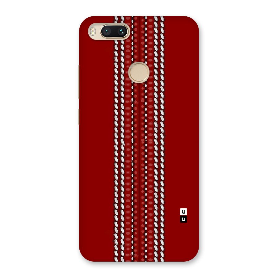 Cricket Ball Pattern Back Case for Mi A1