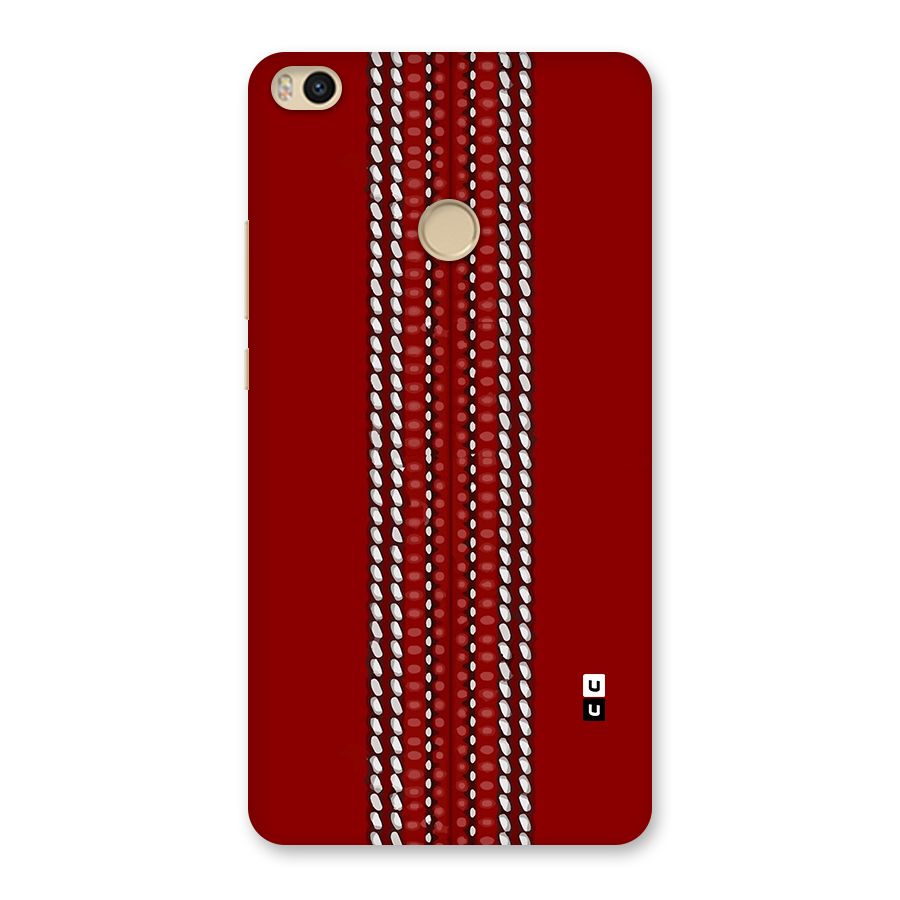 Cricket Ball Pattern Back Case for Mi Max 2