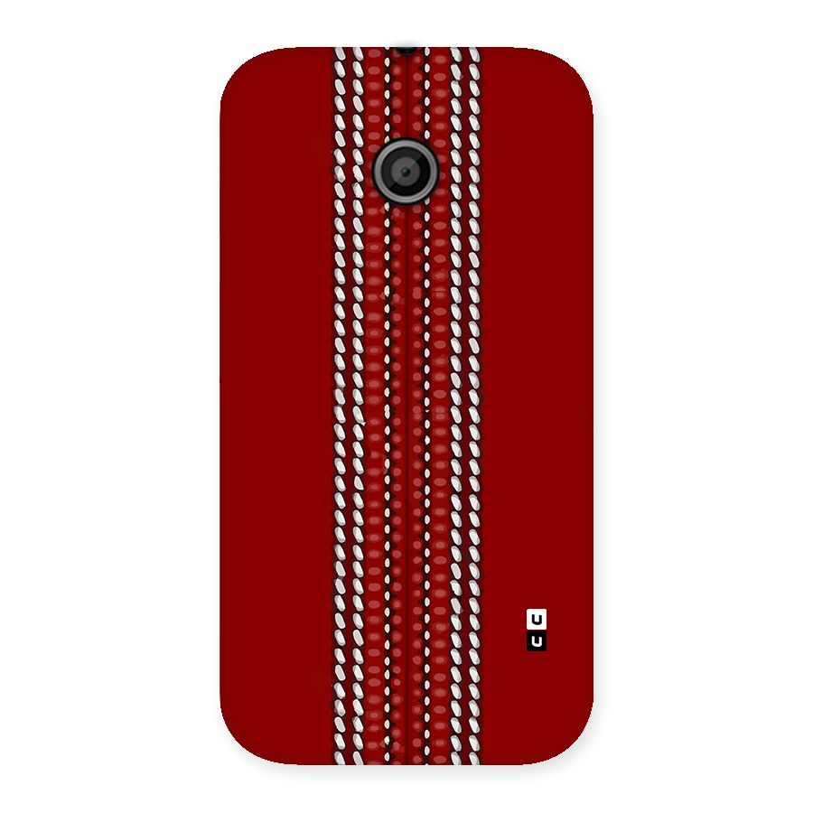 Cricket Ball Pattern Back Case for Moto E