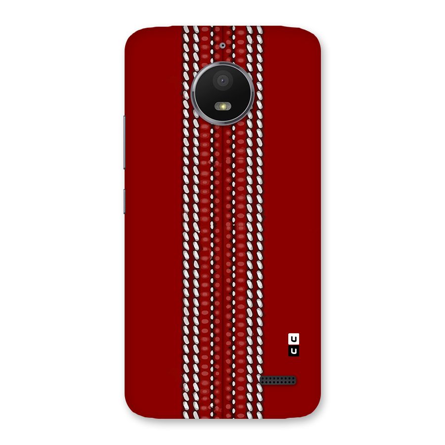 Cricket Ball Pattern Back Case for Moto E4