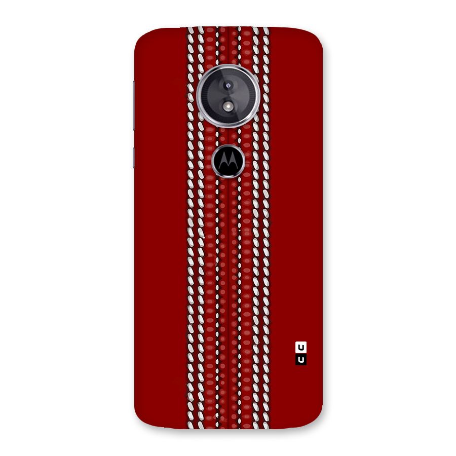 Cricket Ball Pattern Back Case for Moto E5