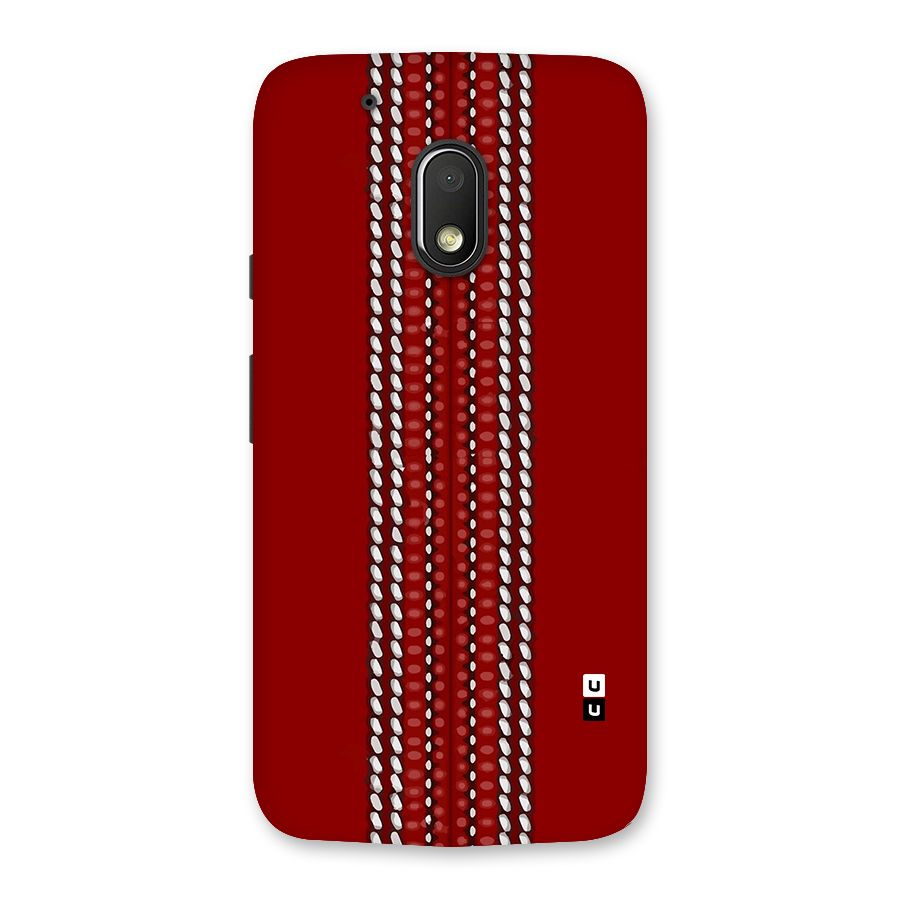 Cricket Ball Pattern Back Case for Moto G4 Play