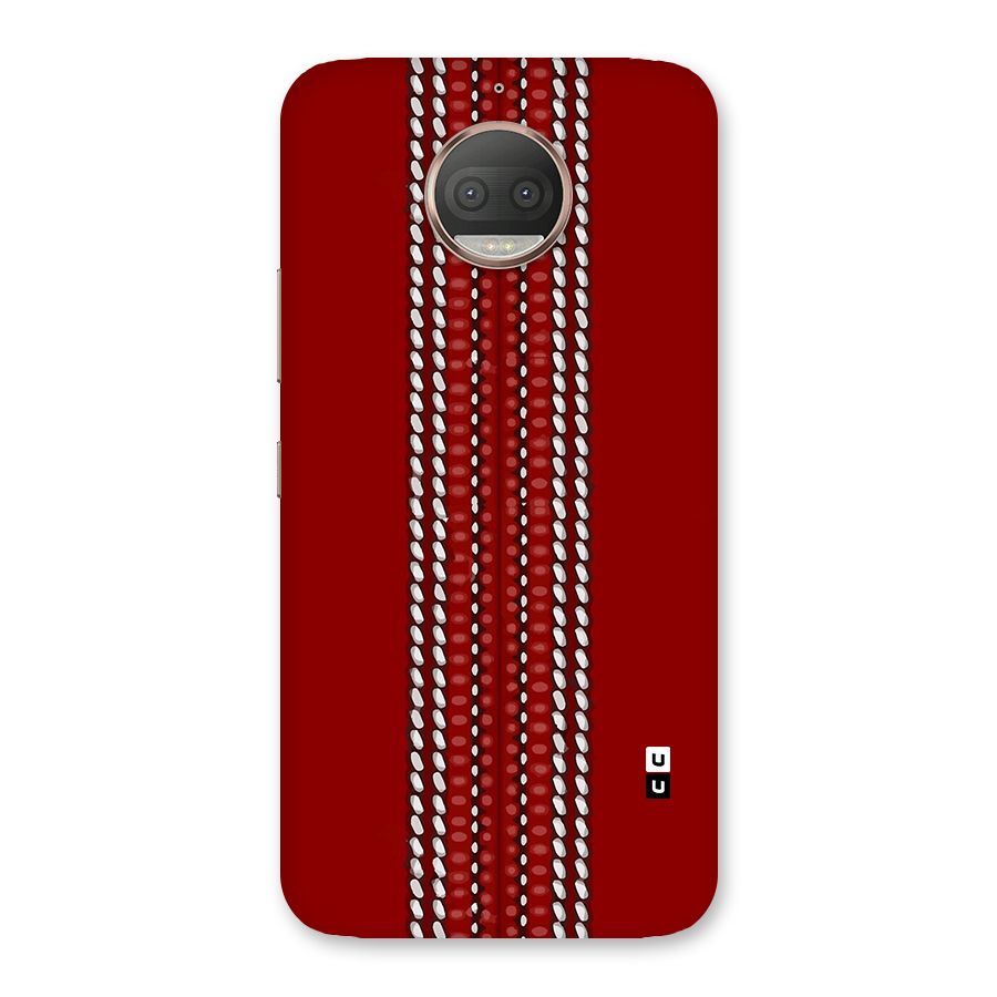 Cricket Ball Pattern Back Case for Moto G5s Plus