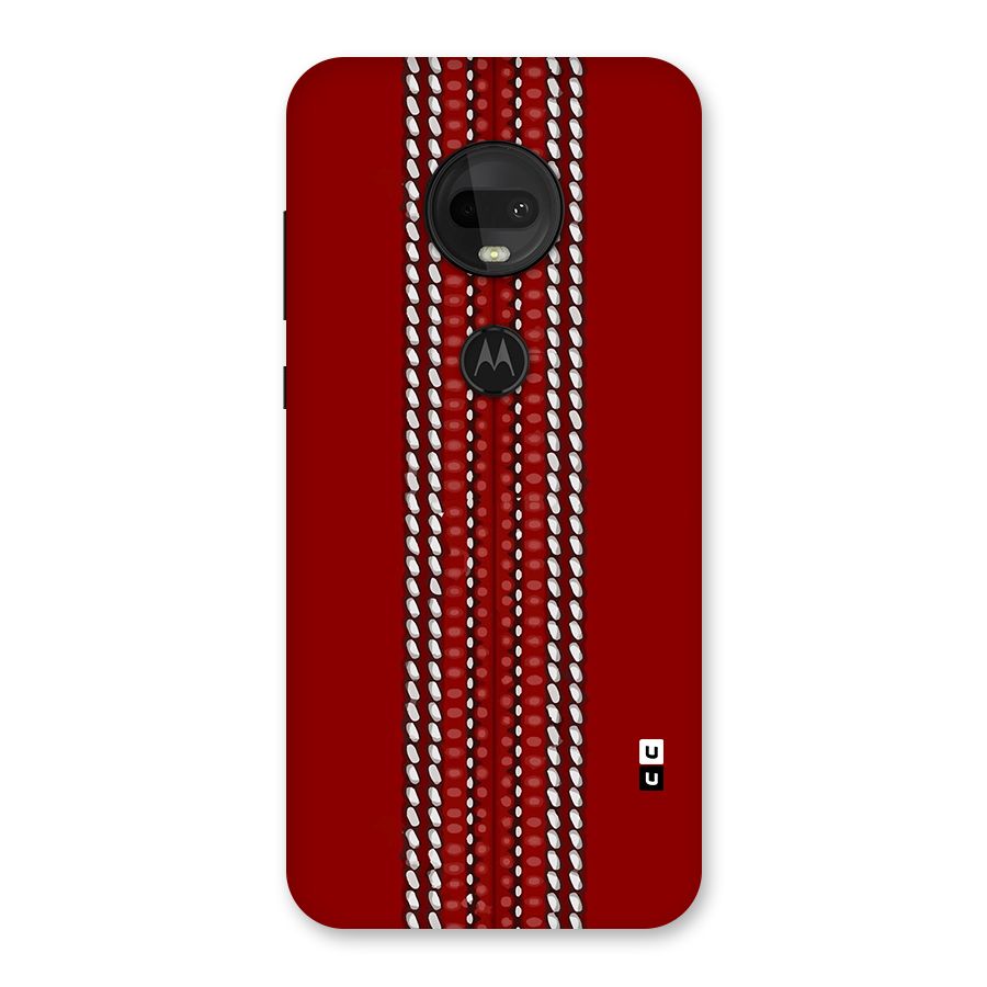 Cricket Ball Pattern Back Case for Moto G7