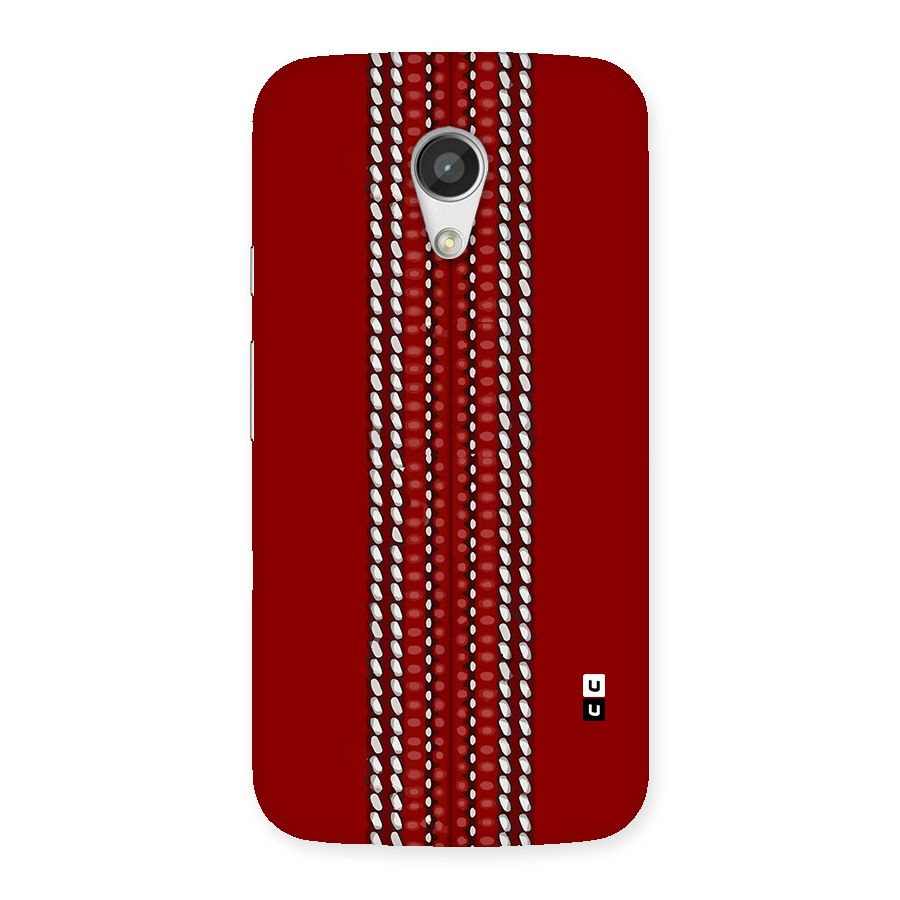 Cricket Ball Pattern Back Case for Moto G 2nd Gen