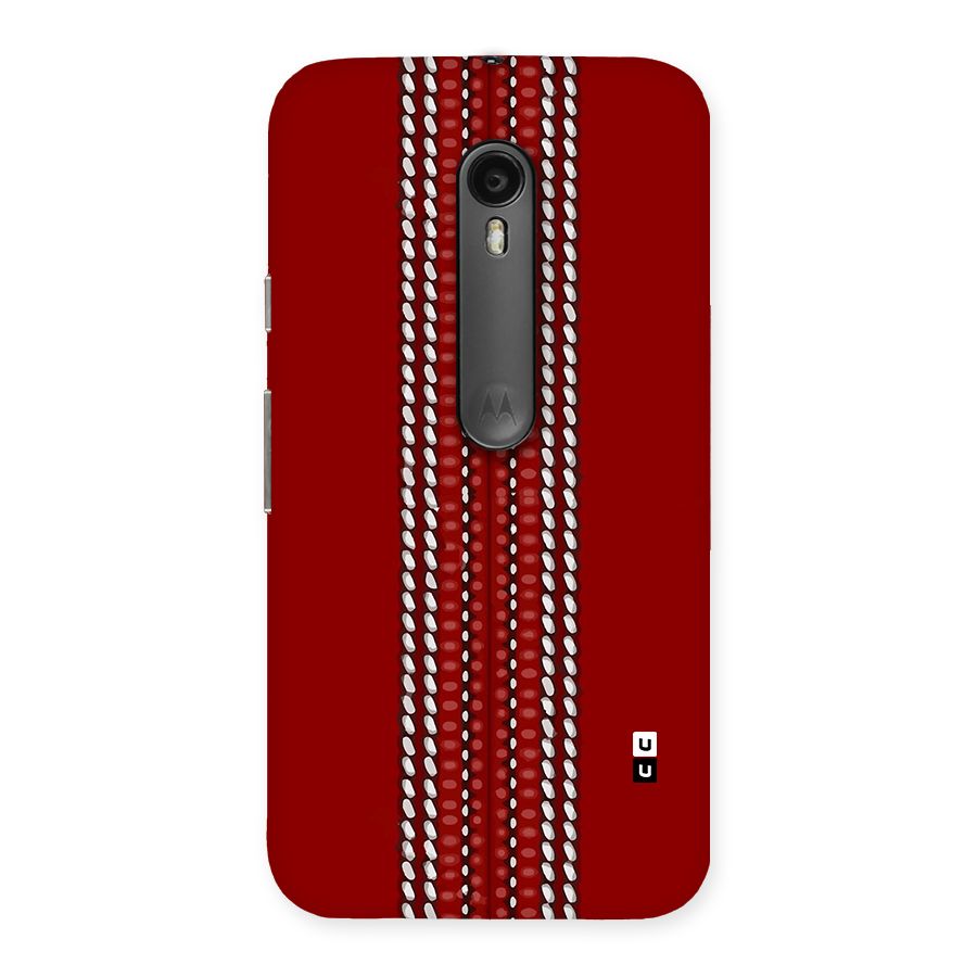 Cricket Ball Pattern Back Case for Moto G Turbo