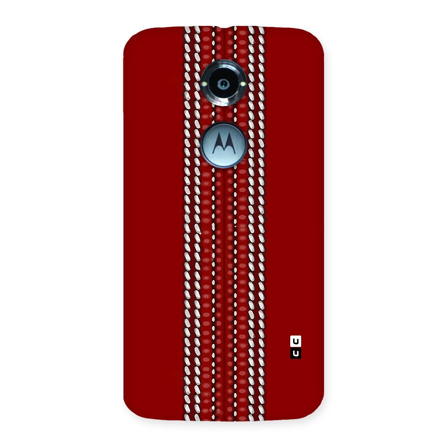 Cricket Ball Pattern Back Case for Moto X2