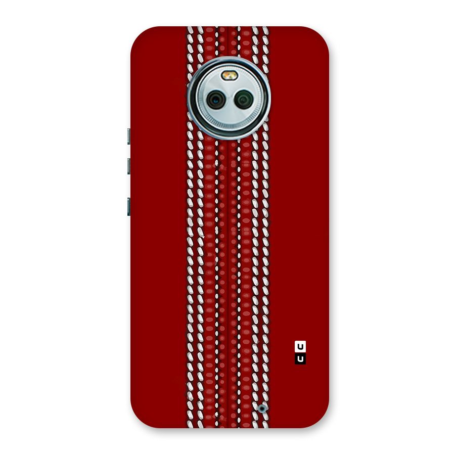 Cricket Ball Pattern Back Case for Moto X4