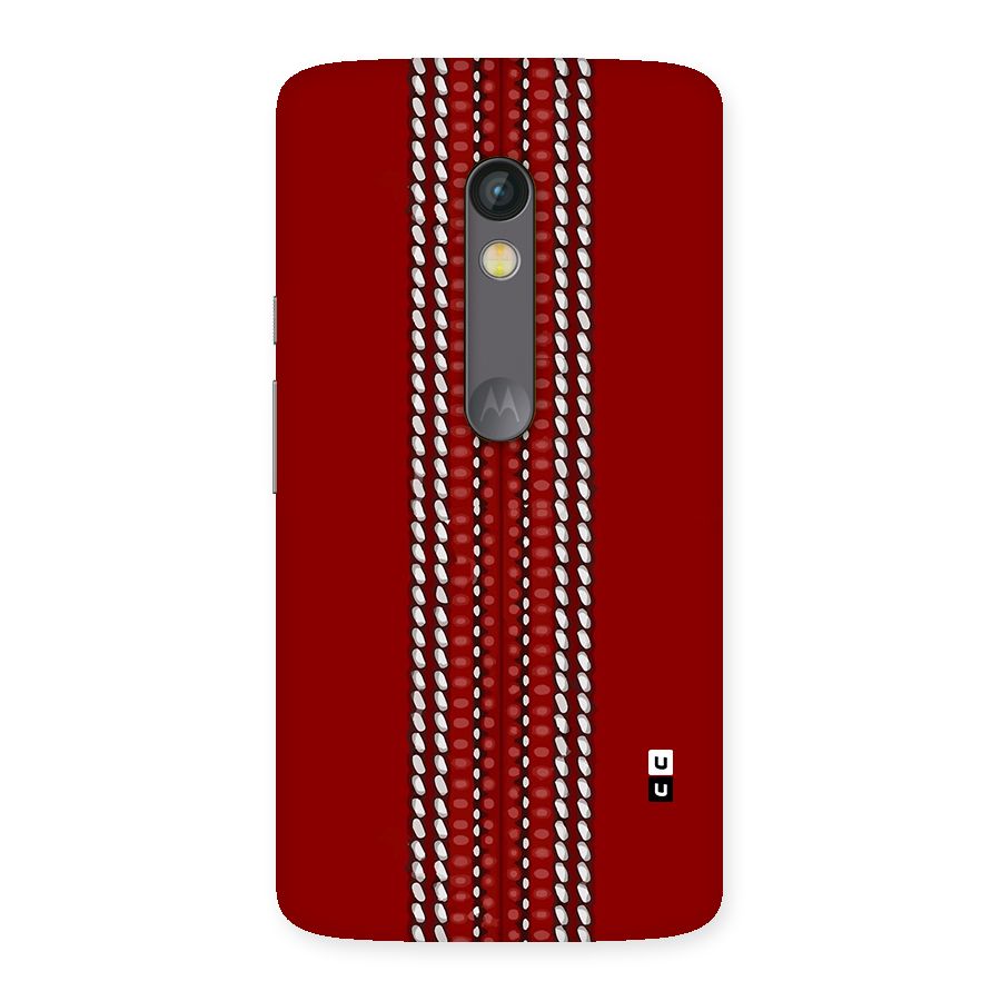 Cricket Ball Pattern Back Case for Moto X Play
