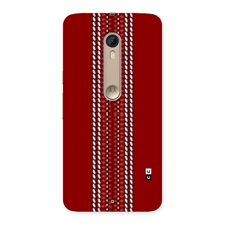 Cricket Ball Pattern Back Case for Moto X Style