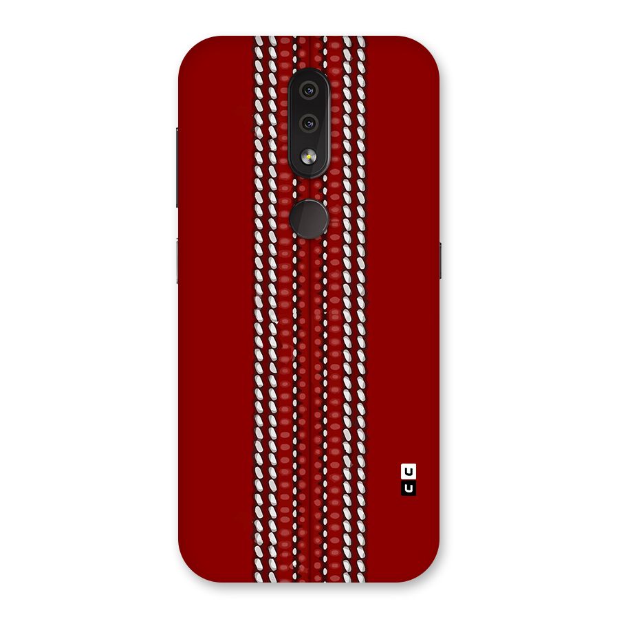 Cricket Ball Pattern Back Case for Nokia 4.2