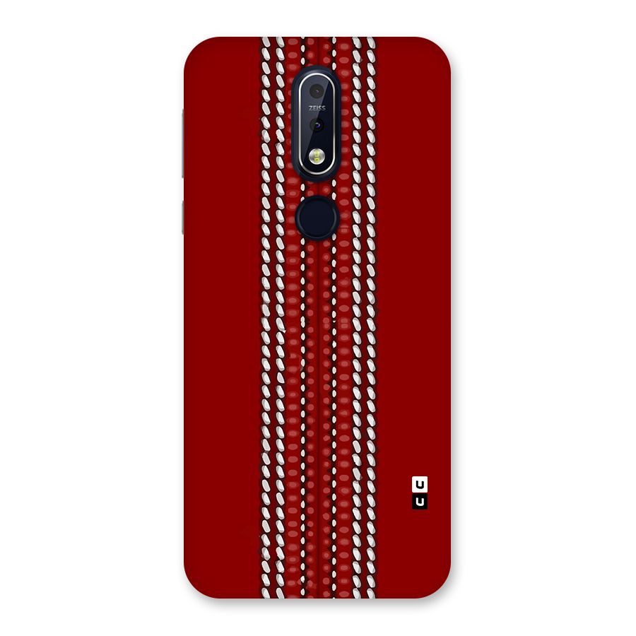 Cricket Ball Pattern Back Case for Nokia 7.1