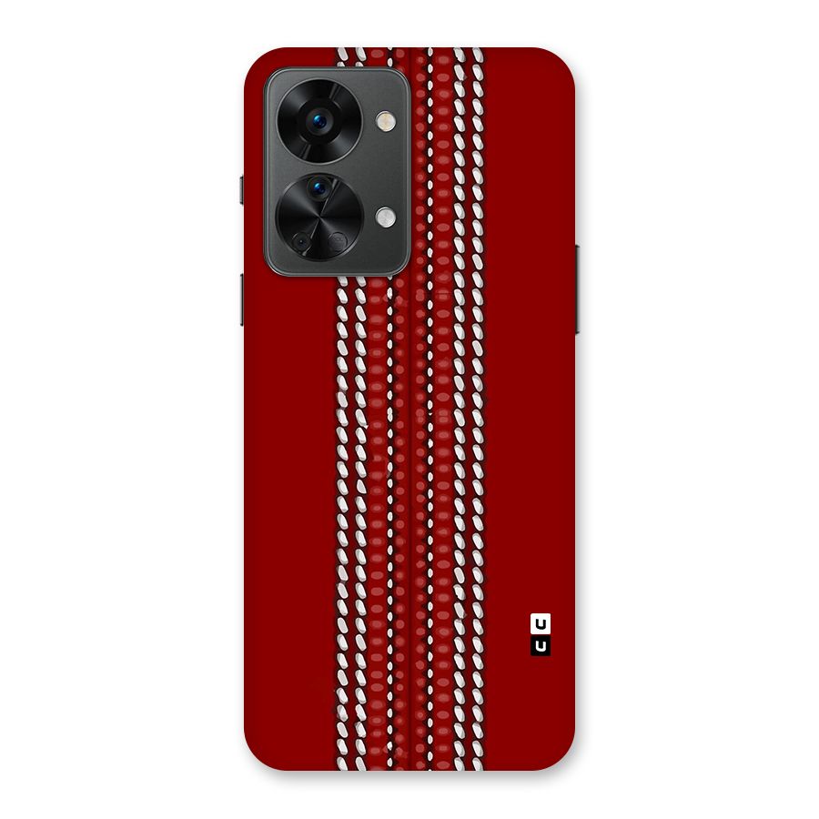 Cricket Ball Pattern Back Case for OnePlus Nord 2T