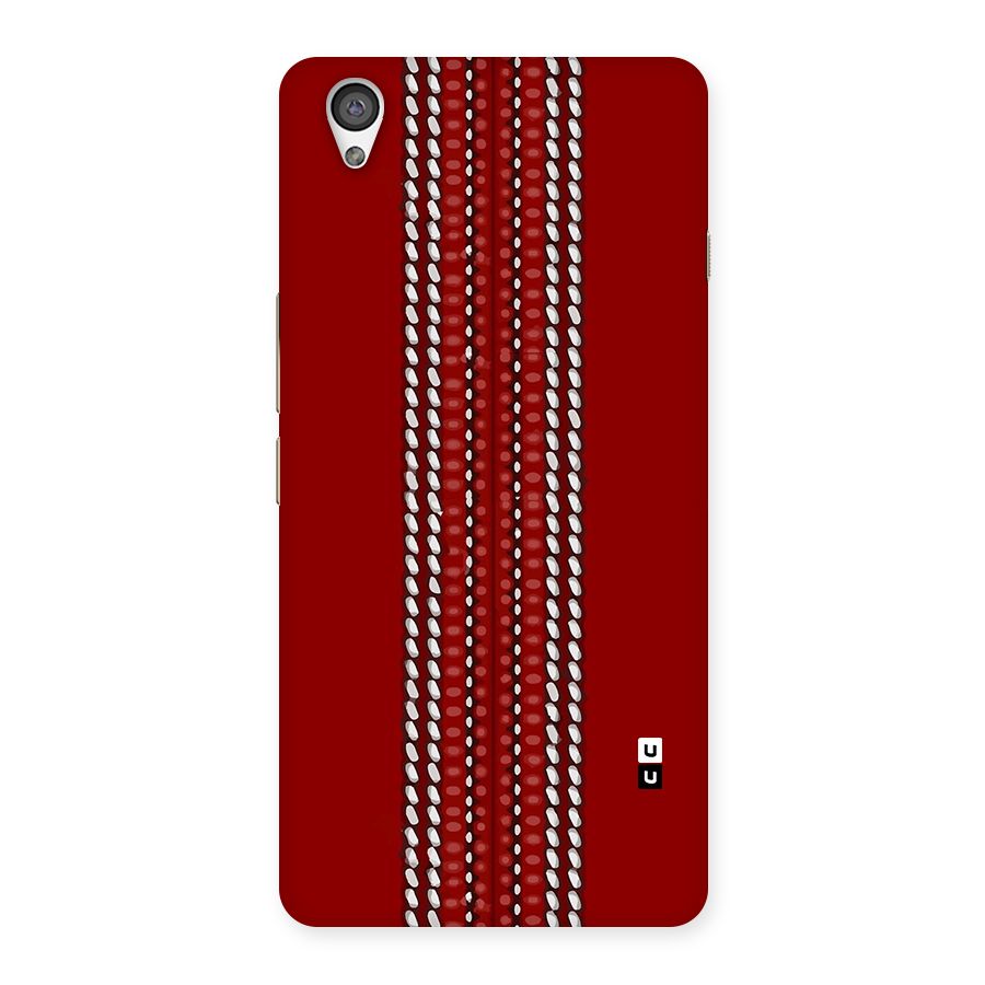 Cricket Ball Pattern Back Case for OnePlus X