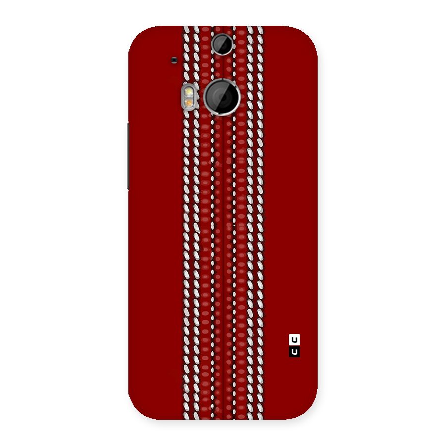 Cricket Ball Pattern Back Case for One M8