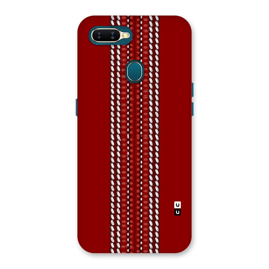 Cricket Ball Pattern Back Case for Oppo A12s