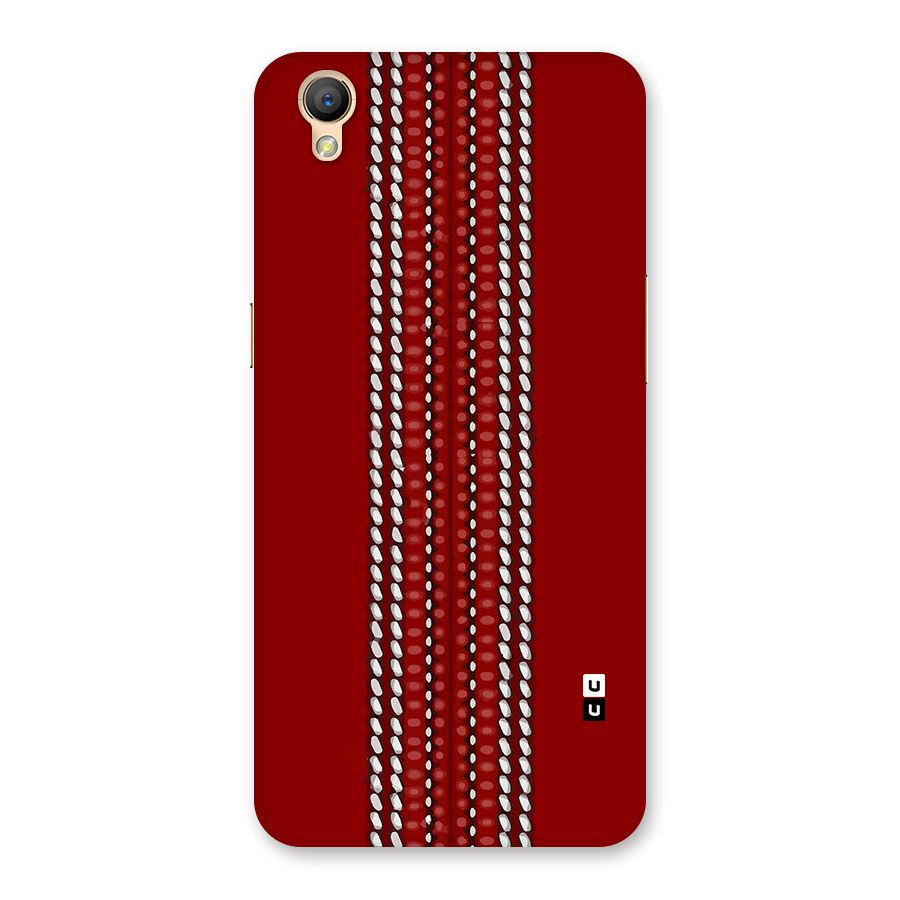 Cricket Ball Pattern Back Case for Oppo A37