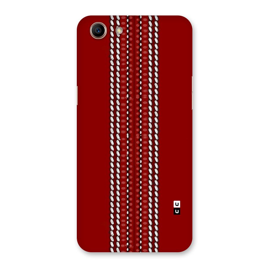 Cricket Ball Pattern Back Case for Oppo A83 (2018)