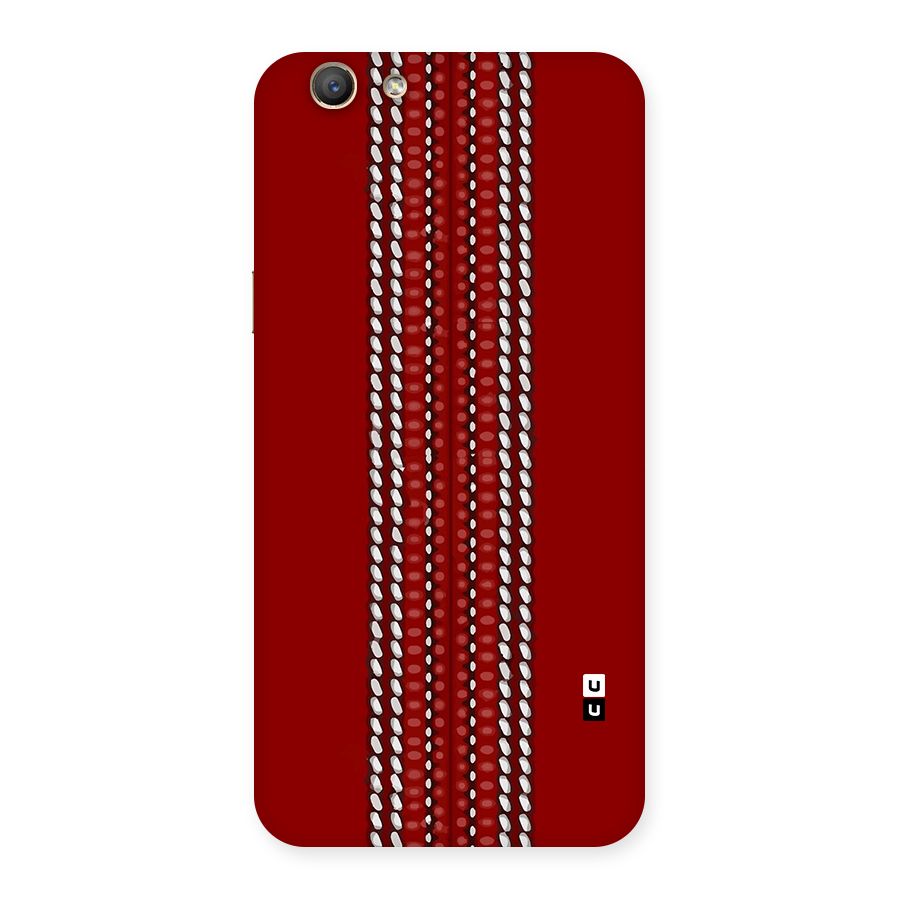 Cricket Ball Pattern Back Case for Oppo F1s