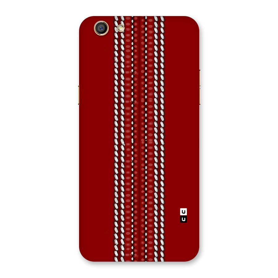 Cricket Ball Pattern Back Case for Oppo F3