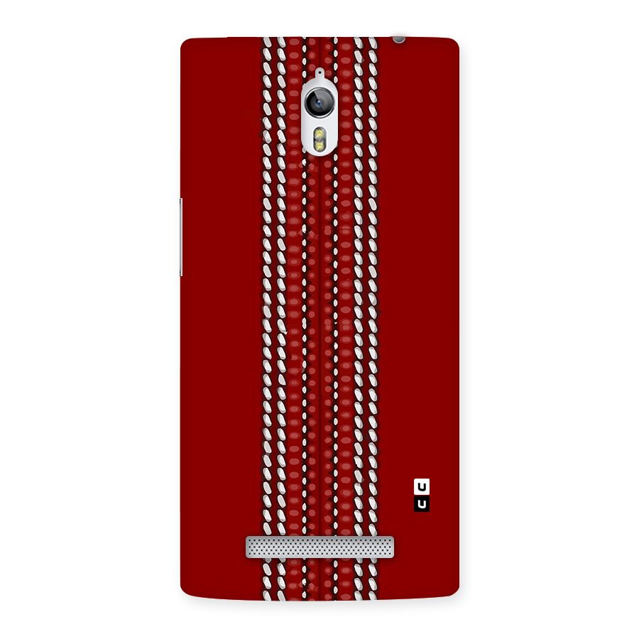 Cricket Ball Pattern Back Case for Oppo Find 7