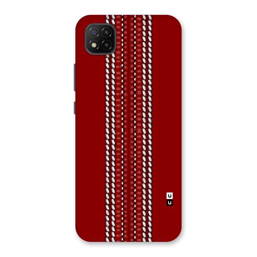 Cricket Ball Pattern Back Case for Poco C3