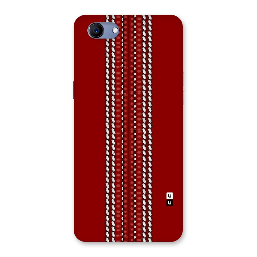 Cricket Ball Pattern Back Case for Realme 1
