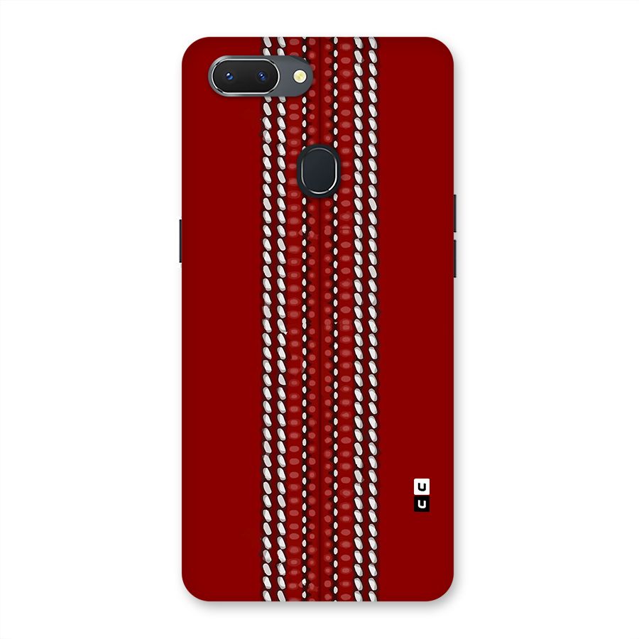 Cricket Ball Pattern Back Case for Realme 2